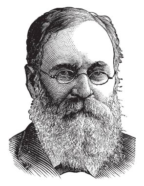 Charles A. Dana, 1819-1897, bir Amerikalı gazeteci, yazar ve üst düzey hükümet resmi, yeni Amerikan Cyclopaedia, vintage çizim düzenleme veya illüstrasyon oyma için ünlü olduğunu