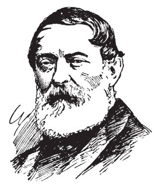 Louis Kossuth, 1802-1894, o bir Macar avukat, gazeteci, politikacı, devlet adamı ve Vali-Macaristan Krallığı, vintage çizgi çizme veya oyma illüstrasyon Başkanı yapıldı.