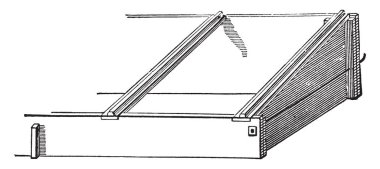 Bu şekil verme coldframe, vintage çizgi çizme veya illüstrasyon oyma bir yöntemi olan çerçeve temsil eder..