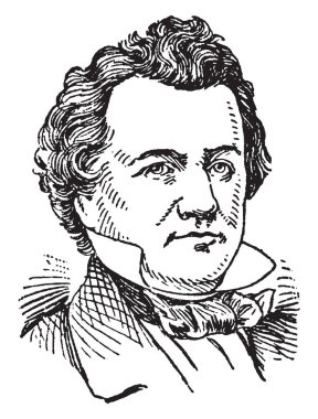 ABD'li siyasetçi, tasarımcı Kansasnebraska Yasası'nın, Illinois, Illinois, vintage çizgi çizme veya oyma illüstrasyon Dışişleri Bakanı ABD Senatörü Stephen A. Douglas, 1813-1861, o oldu
