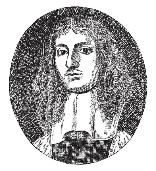 John Hampden Vers 1595 1643 Était Homme Politique Anglais Dessin — Image vectorielle