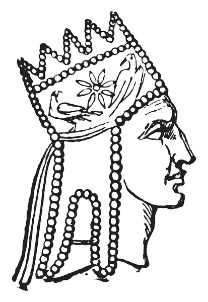 Tigranes, Ermenistan, vintage oyulmuş illüstrasyon kralı