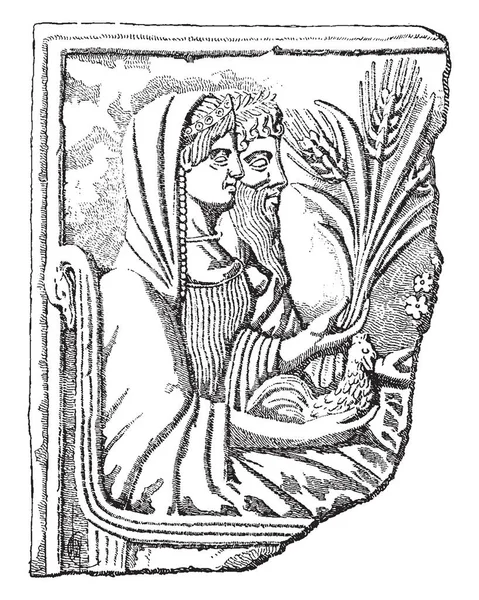Esta Imagem Mostra Perséfone Hades Mitologia Grega Acredita Que Perséfone —  Vetores de Stock