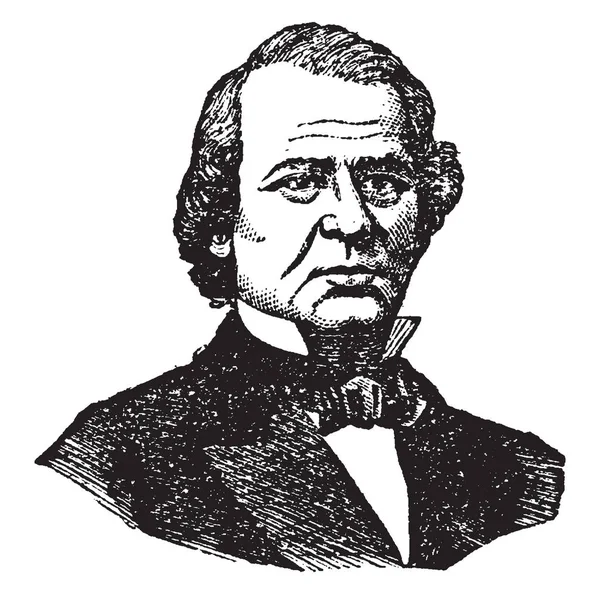 Andrew Johnson 1808 1875 Hij Zeventiende President Van Verenigde Staten — Stockvector