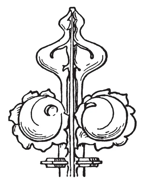 Finial Ornamento Generalmente Tallado Asemejan Follaje Terminación Pináculos Agujas Agujas — Archivo Imágenes Vectoriales