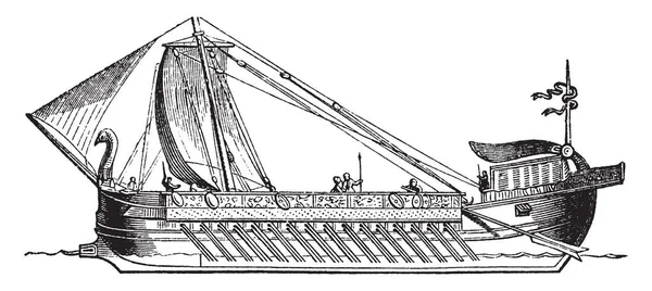 Ship Est Une Grande Embarcation Qui Parcourt Les Océans Monde — Image vectorielle