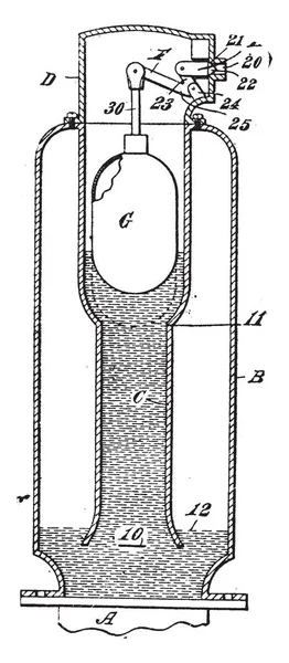 Esta Ilustración Representa Regulador Presión Que Una Válvula Que Corta — Vector de stock
