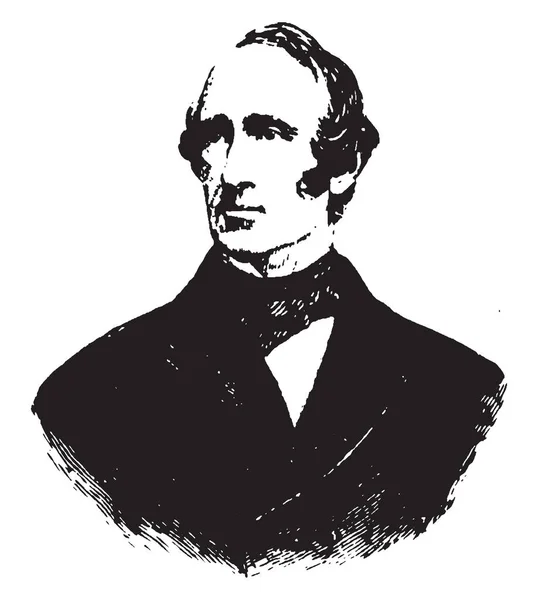Wendell Phillips 1811 1884 War Ein Amerikanischer Abschaffungsbefürworter Fürsprecher Amerikanischer — Stockvektor