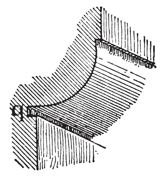 Macke Molding Ist Scharf Und Plötzlich Proportional Seiner Breite Verwendet — Stockvektor