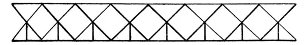 Sistema Triangular Ângulos Retos Descida Ilustração Gravada Vintage Enciclopédia Industrial —  Vetores de Stock