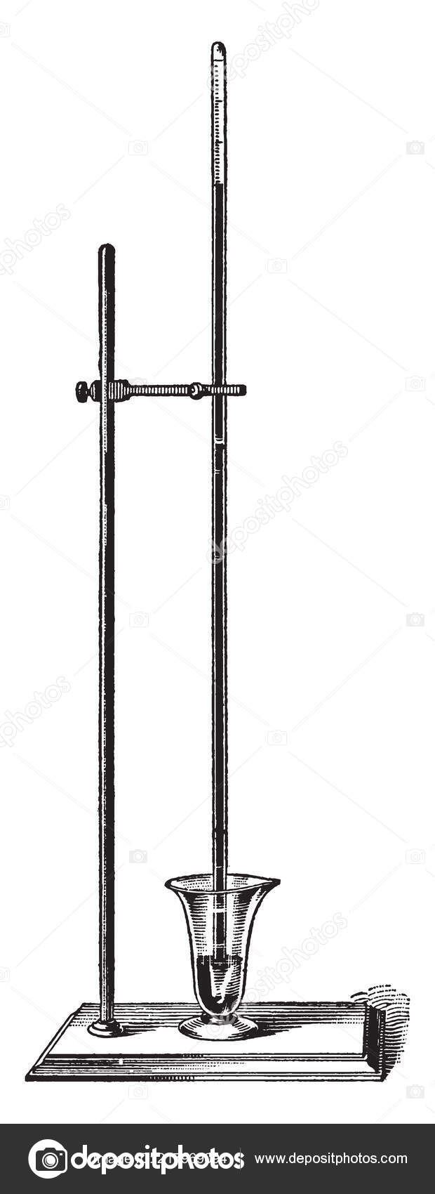 Mercury Barometer Has Glass Tube Closed One End Open Mercury Stock Vector Image by ©Morphart