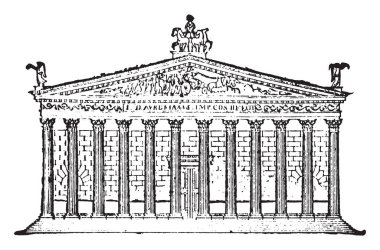 Iran ve Batı Asya Kafkasya ve Orta Asya, vintage çizgi çizme veya oyma illüstrasyon kalan bölümlerini mimarisini Farsça mimaridir.