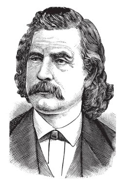 Benjamin T. Biggs, 1821-1893, ABD'li siyasetçi, Vali 1887 üzerinden Delaware ile 1891 ve Demokrat Parti, vintage çizgi çizme veya oyma illüstrasyon üyesi olduğunu