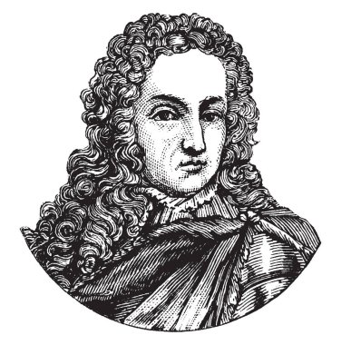 King William III İngiltere, 1650-1702, o Orange Prensi ve İngiltere, İrlanda ve İskoçya,, vintage çizgi çizme veya illüstrasyon oyma kralı oldu
