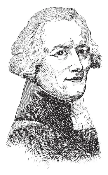 Robespierre 1758 1794 Stato Avvocato Politico Francese Una Delle Figure — Vettoriale Stock