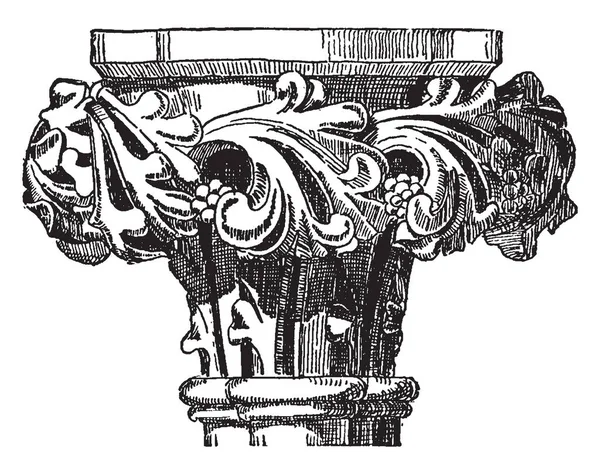 Capital Salisbury Catedral Inglaterra Río Plantas Empleado Dibujo Línea Vintage — Archivo Imágenes Vectoriales