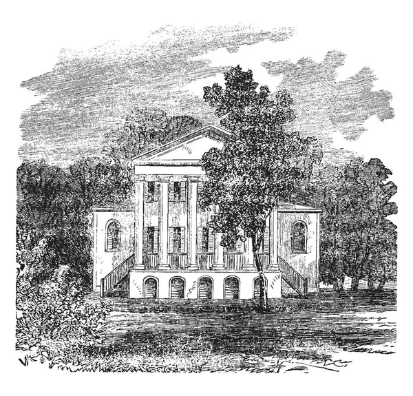 Dit Een Oak Hill Plantation James Monroe Estate Loudoun County — Stockvector