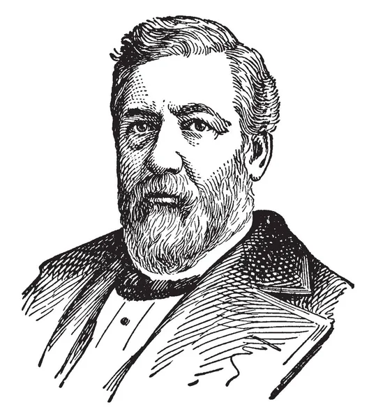 제임스 1830 1893 미국의 정치가 정치가 의원에서 그리고 스피커의는 대표자 — 스톡 벡터