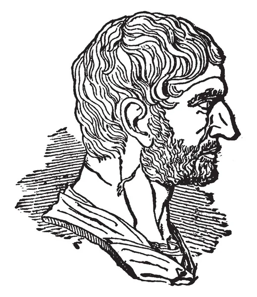 Brutus Marcus Junius Était Homme Politique République Romaine Dessin Trait — Image vectorielle