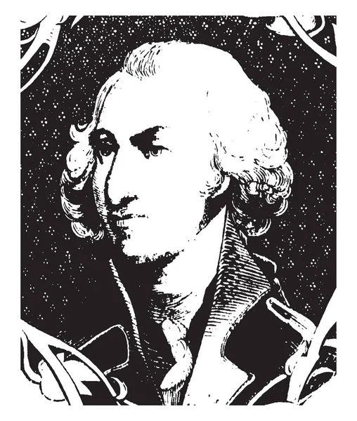 General Philip Schuyler 1733 1804 Foi General Revolução Americana Senador — Vetor de Stock