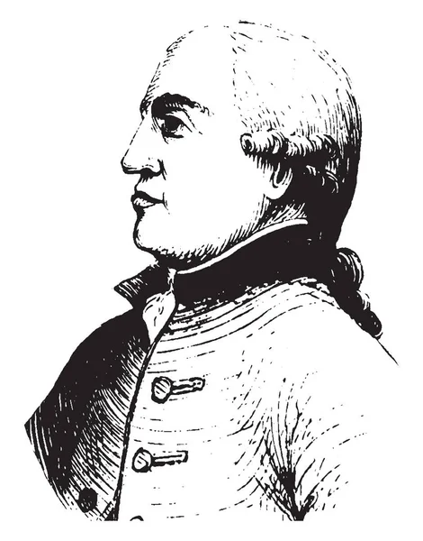 General Burgoyne 1722 1792 British General Army Officer Politician Dramatist — Stock Vector