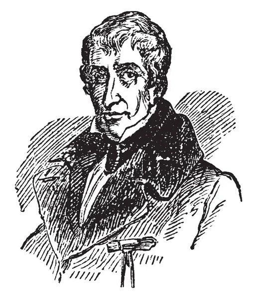 윌리엄 해리슨 1773 1841 오하이오에서 빈티지 그림의 대통령 — 스톡 벡터