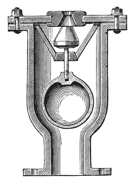 Ventosa Ilustración Grabada Vintage Enciclopedia Industrial Lami 1875 — Archivo Imágenes Vectoriales