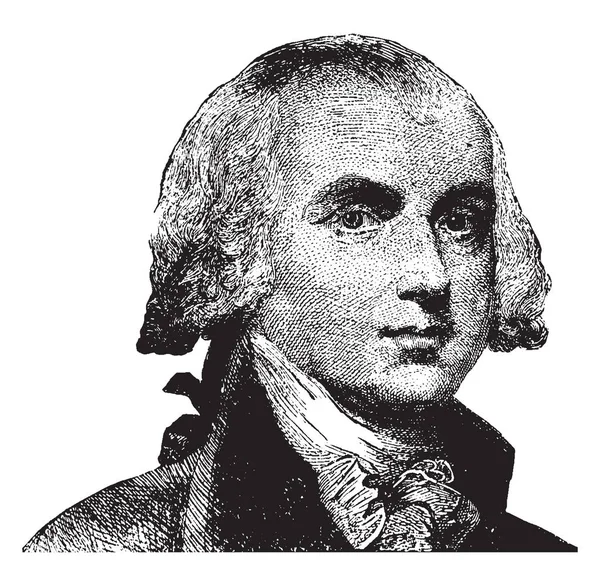 James Madison 1751 1836 Était Homme État Américain Quatrième Président — Image vectorielle