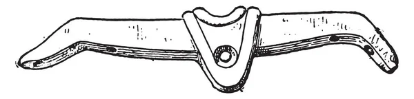 Etruscan Yoke Vintage Engraved Illustration — Stock Vector