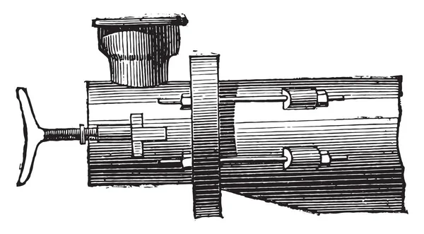 Gaz Retorty Elewacji Vintage Ilustracji Grawerowane Przemysłowe Encyklopedia Lami 1875 — Wektor stockowy