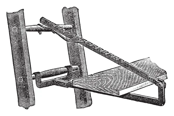 Esta Ilustración Representa Ladder Jack Que Utilizado Por Pintores Trabajadores — Vector de stock