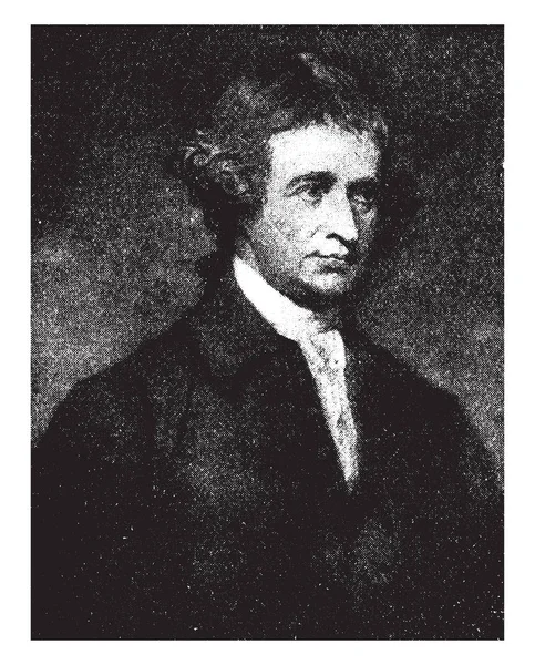 Edmund Burke 1729 1797 Était Homme État Irlandais Auteur Orateur — Image vectorielle