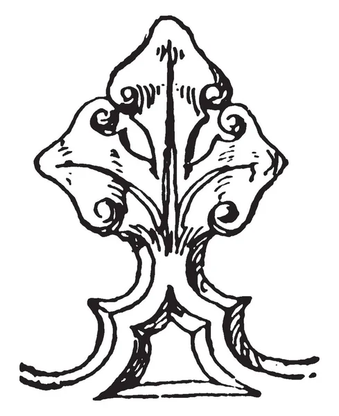 Extrait Église Arundel Style Perpendiculaire Gothique Anglais Feuille Dessin Ligne — Image vectorielle