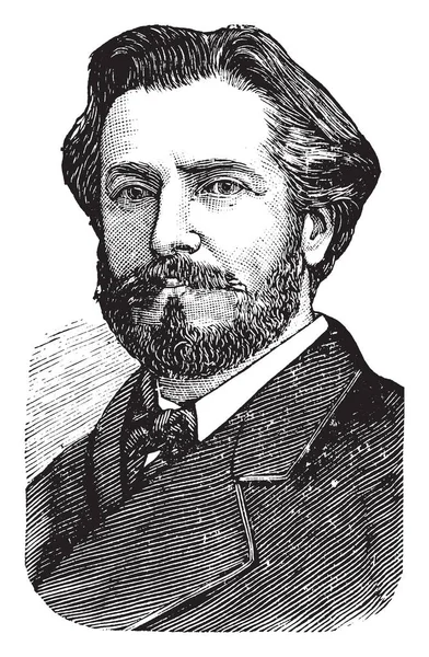 Frederic Auguste Bartholdi 1834 1904 Foi Escultor Francês Famoso Por — Vetor de Stock