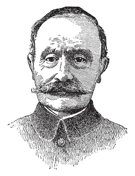 Ferdinand Foch 1851 1929 War Französischer General Und Marschall Von — Stockvektor