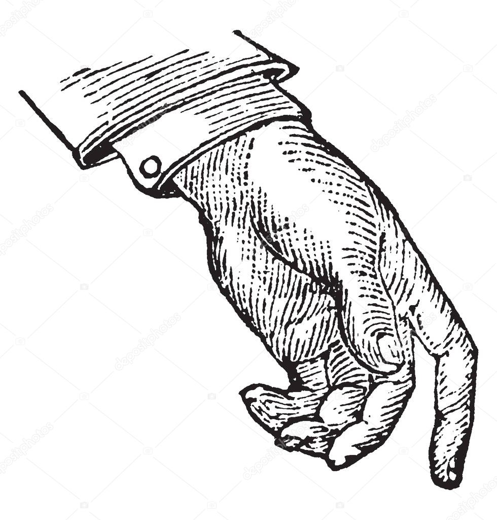 Vettoriale stockQuesta Immagine Rappresenta Posizione Delle Mani  Prostrazione Disegno Linee Vintage di ©Morphart #217965958, image size:980x1024