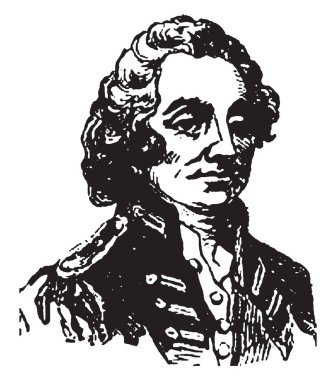 General Ambercrombie, 1706-1781, o Kuzey Amerika'da kuvvetler başkomutanı Fransız ve Kızılderili Savaşı, vintage çizgi çizme veya oyma illüstrasyon sırasında yapıldı.