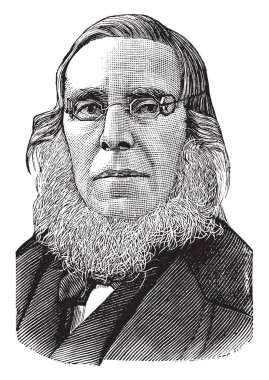 Peter Cooper, 1791-1883, o bir ABD'li sanayici, mucit ve hayırsever, klasik çizgi çizme veya oyma illüstrasyon yapıldı.
