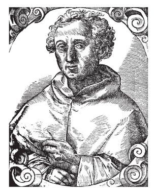 Christopher Columbus, o 1451-1506, oldu bir İtalyan keşfe çıkmak, yönlendirmek, Indies, vintage çizgi çizme veya oyma illüstrasyon iken arayışı içinde Amerika için yol keşfeden ilk valisi Hint Adaları ve sömürge