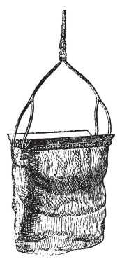 İngiltere'de on yıldır kullanılan yılda 1838 ilk giriş, vintage çizgi çizme veya oyma illüstrasyon sonra doğa topu Ekskavatör.