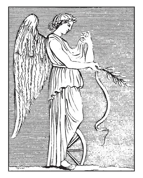 Фотографія Римська Богиня Божественної Справедливості Помсти Відомий Nemesis Малюнку Nemesis — стоковий вектор