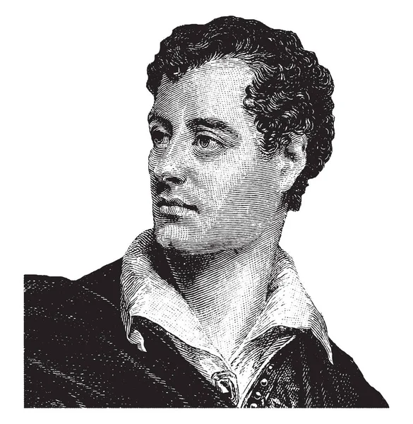 Lord Byron George Gordon Noel 1788 1824 Han Var Engelsk — Stock vektor