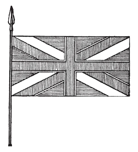 Blazoen Van Union Flag Deze Vlag Heeft Kruis Van Verticale — Stockvector