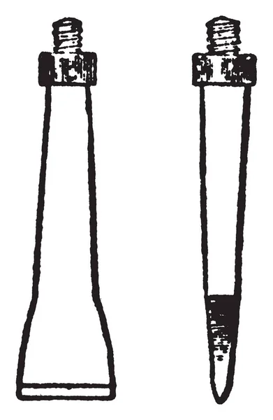 Иллюстрация Представляет Собой Drill Bit Скучного Винтажного Рисунка Линий Завораживающей — стоковый вектор