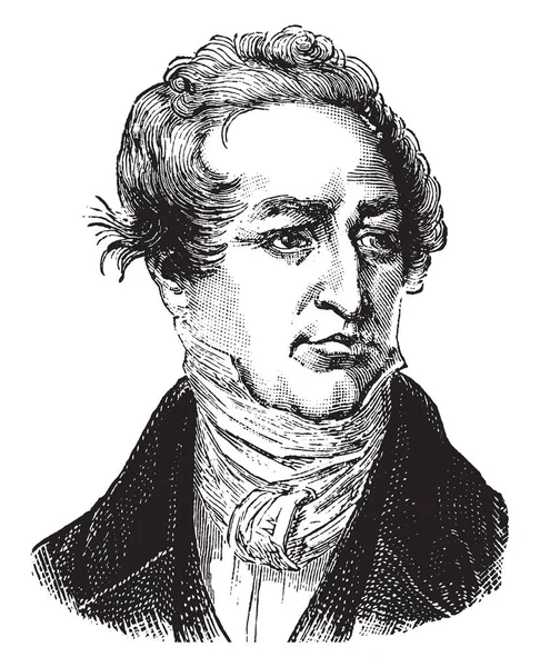 Sir Robert Peel 1788 1850 Han Var Brittisk Statsman Medlem — Stock vektor