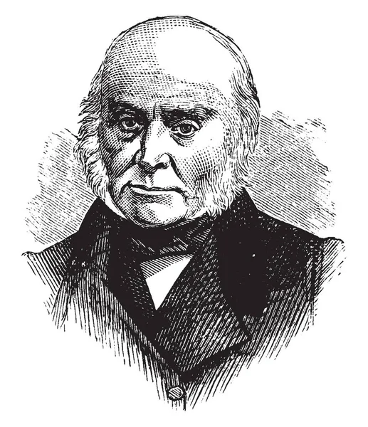 John Quincy Adams 1767 1848 Hij Zesde President Van Verenigde — Stockvector