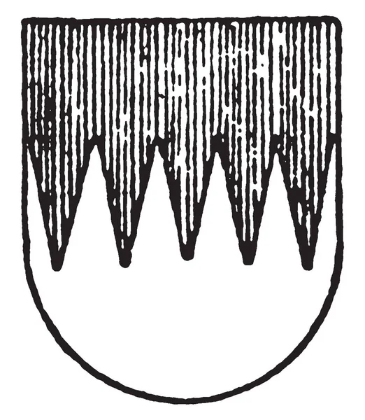 Por Fesse Dentilly Ordinary Tienen Patrón Zig Zag Dibujo Línea — Archivo Imágenes Vectoriales