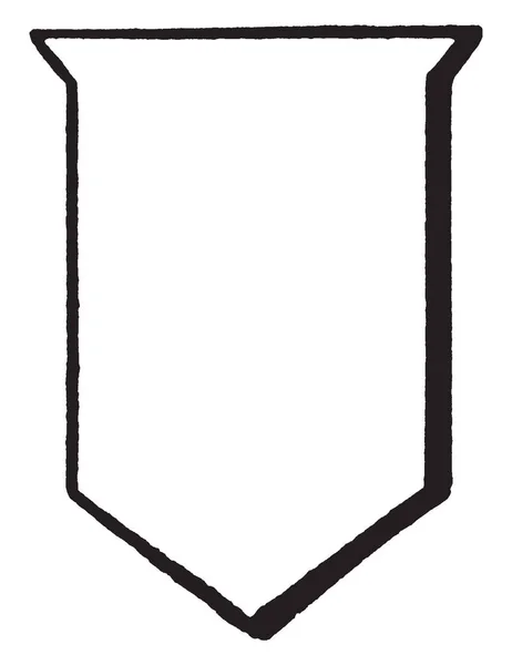Argent Schild Ist Ein Wappen Prangt Vintage Linienzeichnung Oder Gravur — Stockvektor