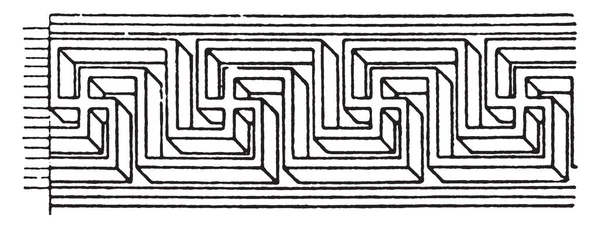 Parallel Fret Band Est Motif Qui Est Parallèle Perspective Été — Image vectorielle