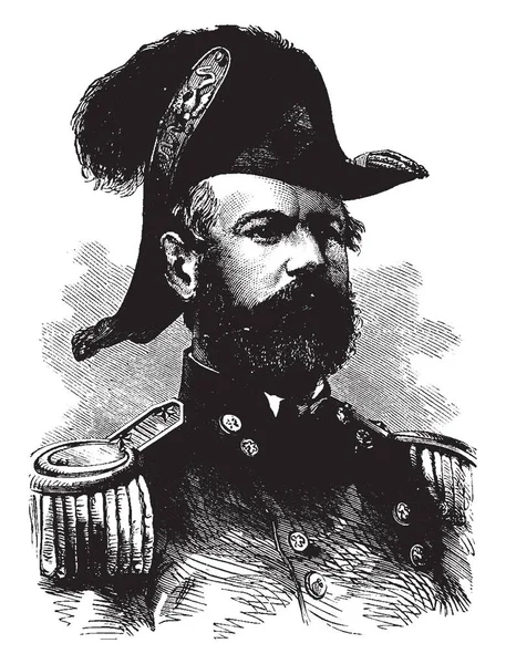 General Fitzjohn Porter 1822 1901 Var Han Karriär Usa Arméofficer — Stock vektor